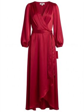 (NWT) DKNY Scarlet Wrap Maxi Dress Size 8 Evening Gown